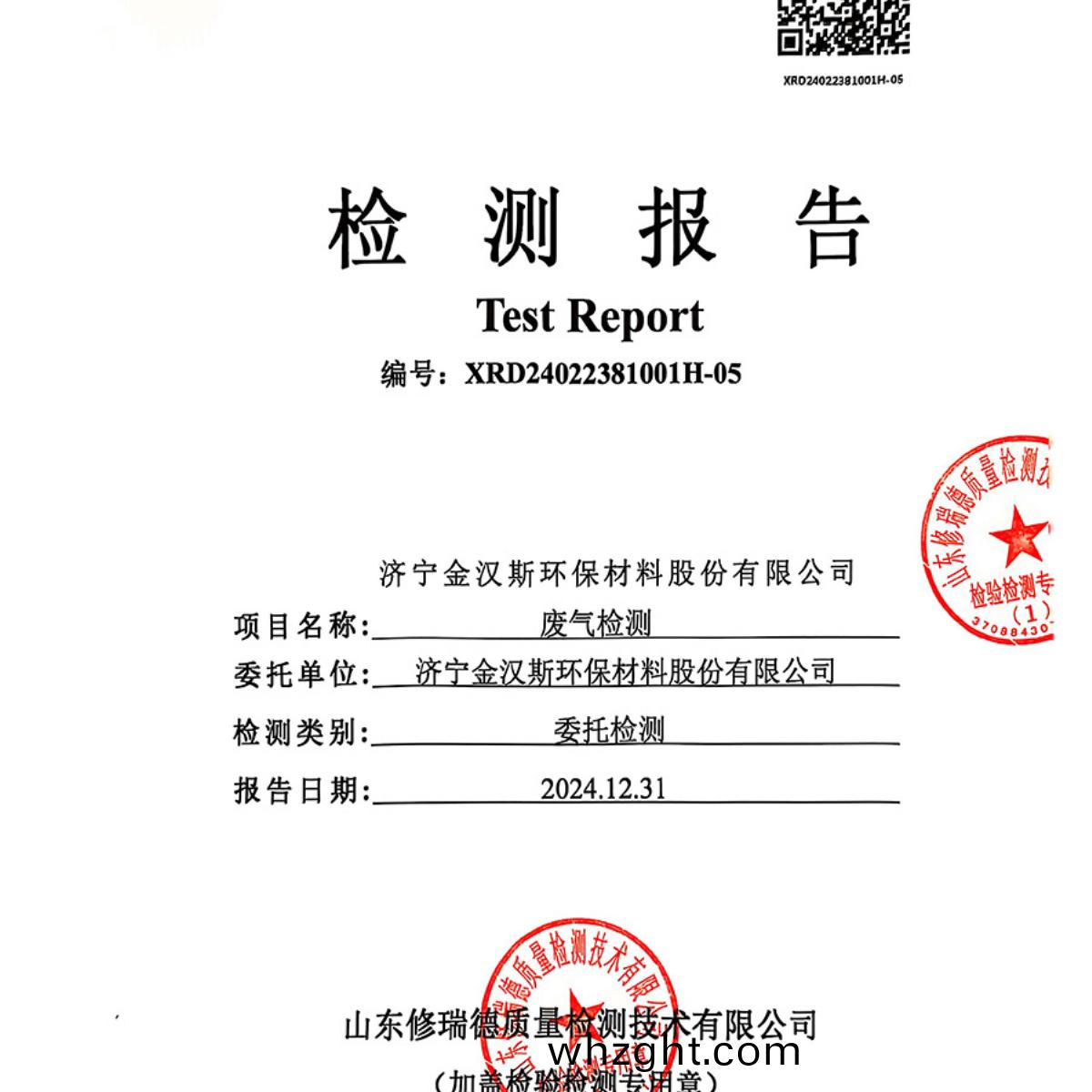 檢(jian)測(cè)報(bào)告（2024.12.31）